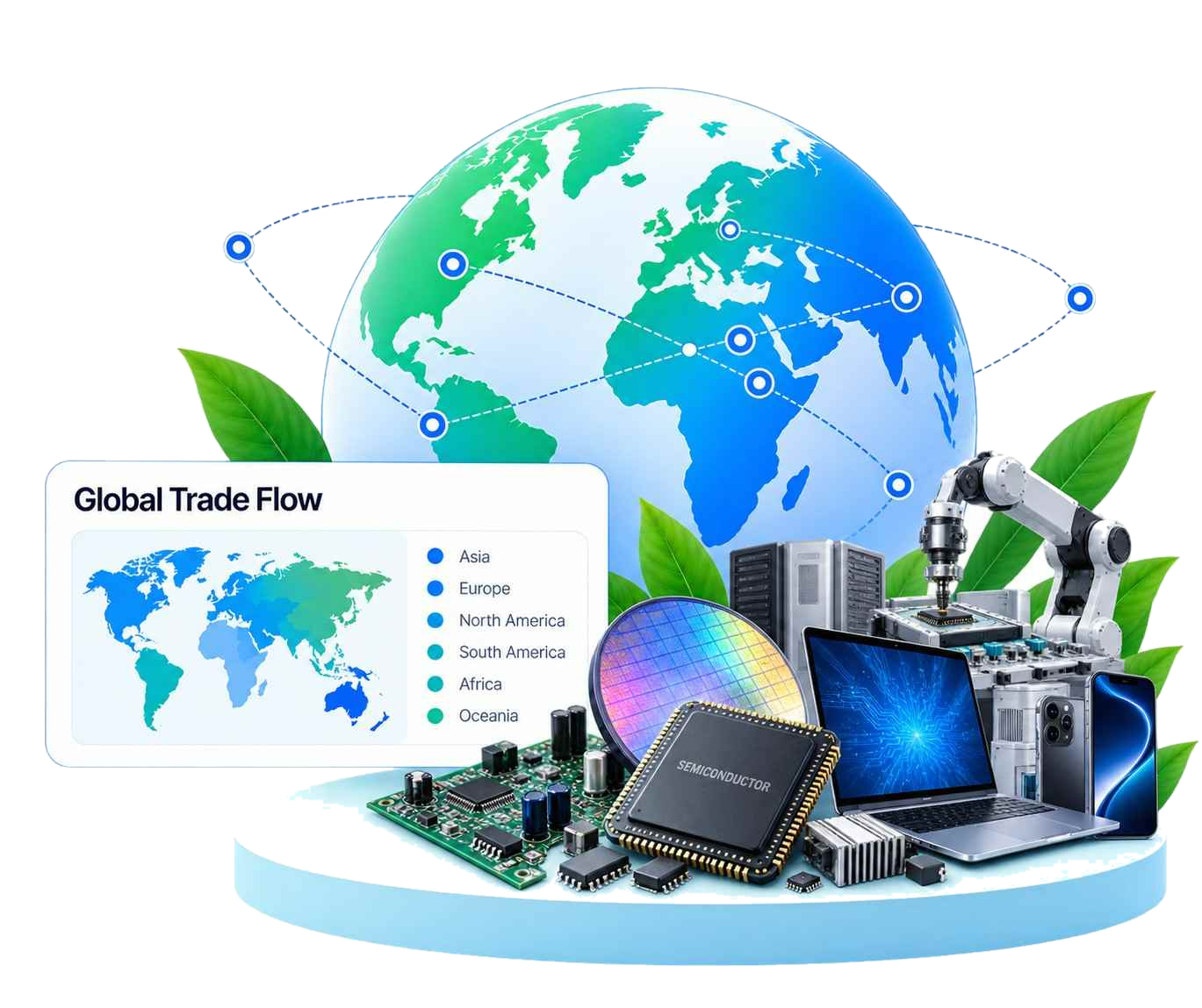 TradeImeX dashboard showing global trade data, market insights and business growth analytics